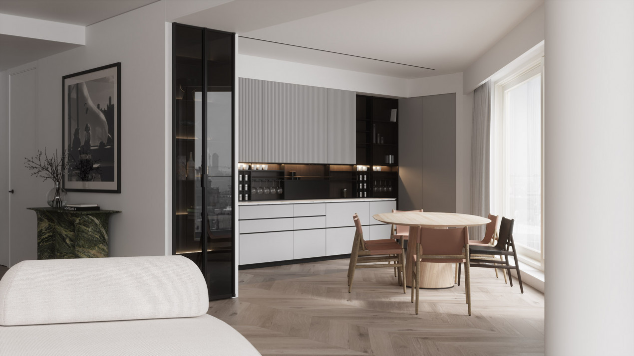 Apartament Premium cu 3 camere + Balcon 10 m