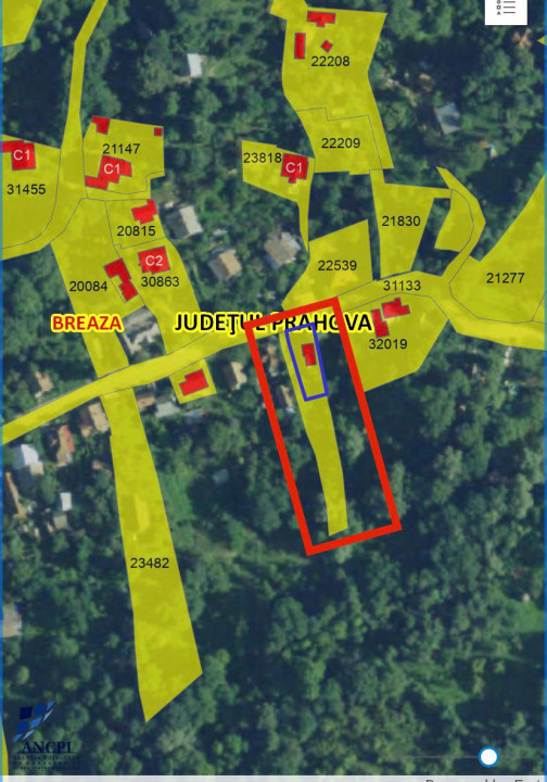 Teren  Breaza in zona verde, 1027 mp , Cartierul Frasinet